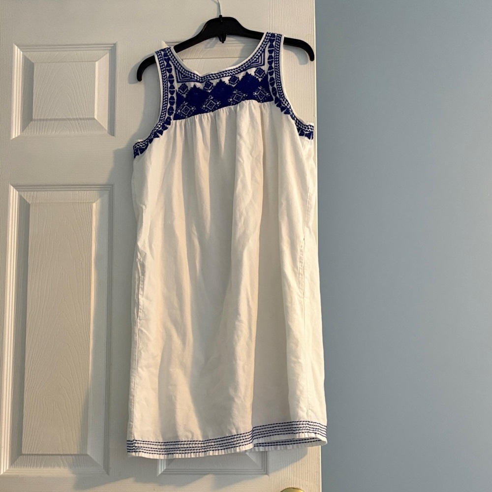 C&C California White and Blue Mini Dress, XS